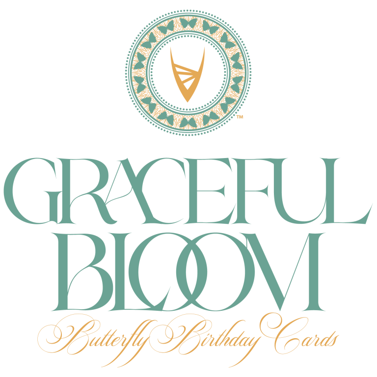 Logo featuring the text "Graceful Bloom" with a butterfly motif and decorative elements.
